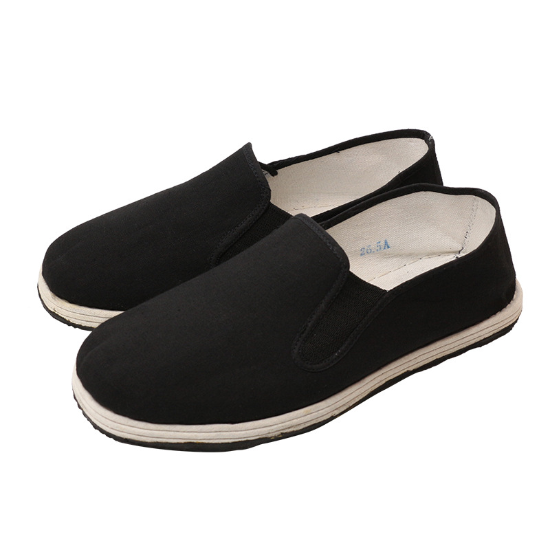 Old Beijing Cloth Shoes Black 78-Style Labor Protection Work Shoes Vulcanized Craft Cloth Shoes Thousand-Layer Cloth Shoes