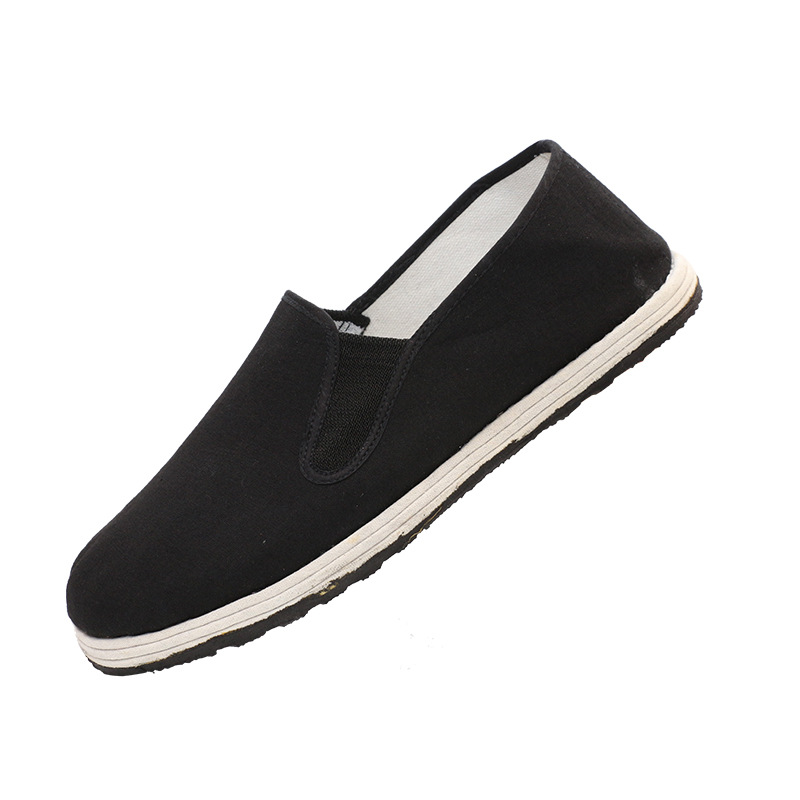 Old Beijing Cloth Shoes Black 78-Style Labor Protection Work Shoes Vulcanized Craft Cloth Shoes Thousand-Layer Cloth Shoes