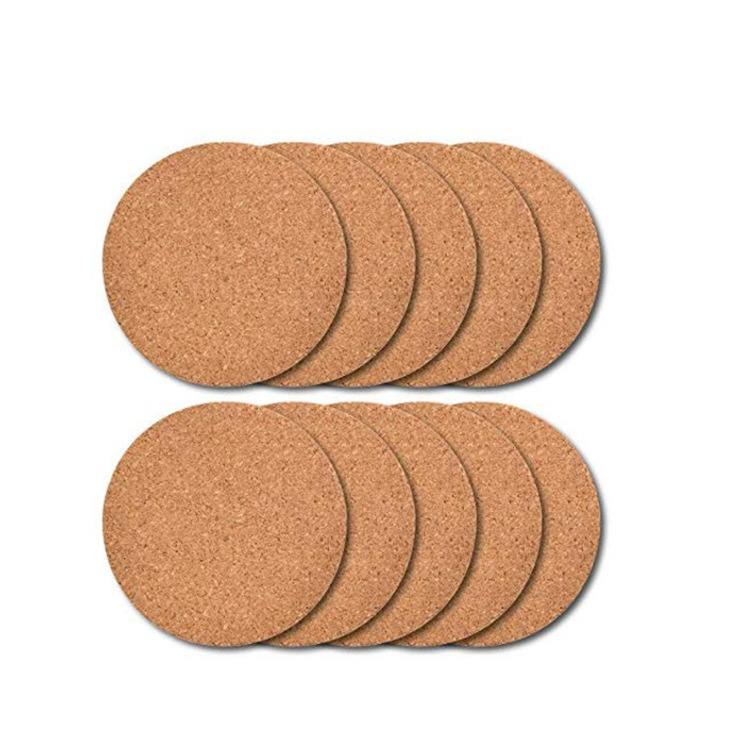 Cork Coaster in stock Cork Mat Round Square Pot Mat Placemat Ceramic Insulation Mat Printable LOGO Cross-border Products