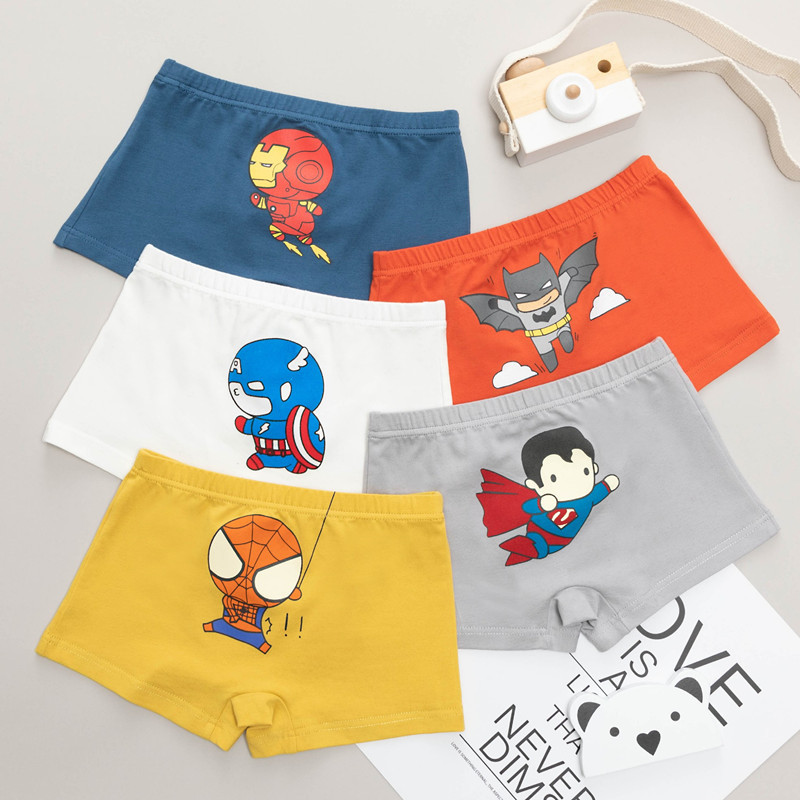 Children's Underwear Boys Cotton Class A Boxers Baby Student Shorts 3-12 Years Old Boys' Boxers