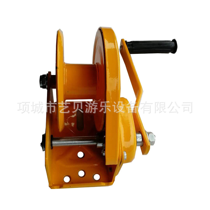 Children's commercial hand-cranking bungee trampoline accessories hand-cranking machine outdoor folding bungee hand-cranking handle factory supply