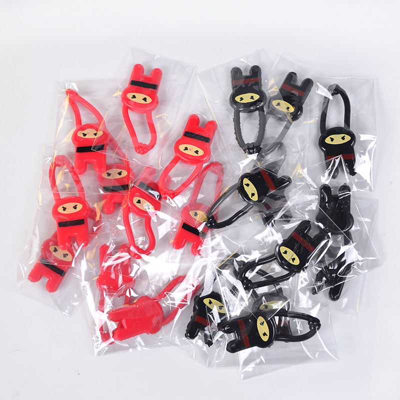 Cross-Border Supply New Tpr Toy Ninja Launcher Finger Ejection Toy Elastic Small Finger Toy