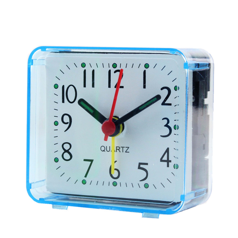 Simple Alarm Clock for Primary School Students, Square Mini Small Desk Clock, Children's Bedroom Bedside Clock Manufacturer Wholesale