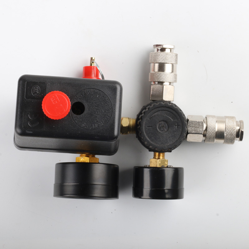 Wholesale Air Compressor Air Pump Accessories Pressure Regulating Valve European Style Pressure Regulating Bracket Assembly Air Pressure Switch Assembly Export Cross-Border