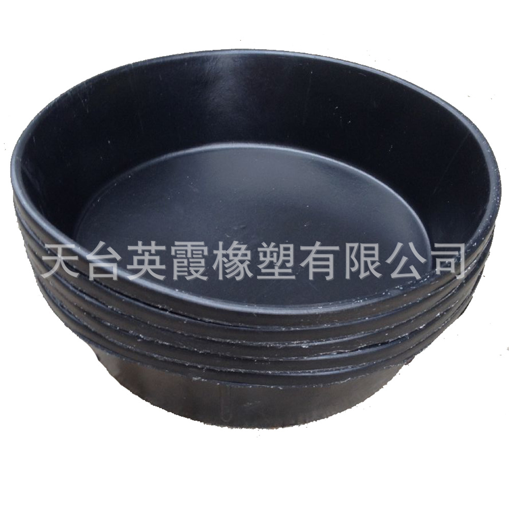 Factory wholesale 3 gallon rubber bucket feed round basin chicken trough horse basin animal feeding bucket low basin rubber