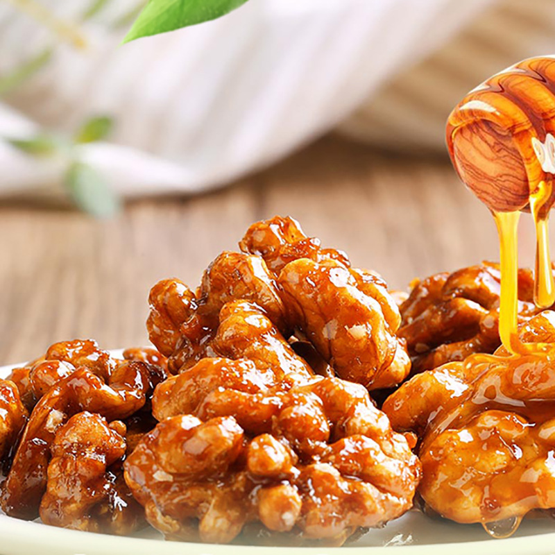 Herbal Honey Amber walnut kernel 168g box gauge 35 packaging nut snack snack coreless crispy dried fruit kernel