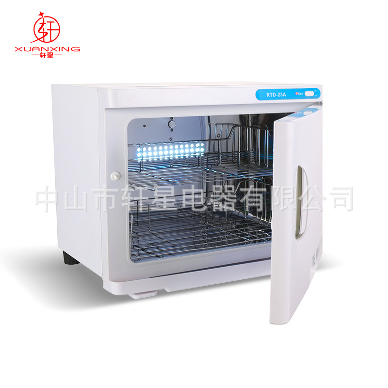 Commercial Barber Shop UV Wet Towel Heating Disinfection Cabinet Beauty Salon Towel Heating Cabinet RTD-23A