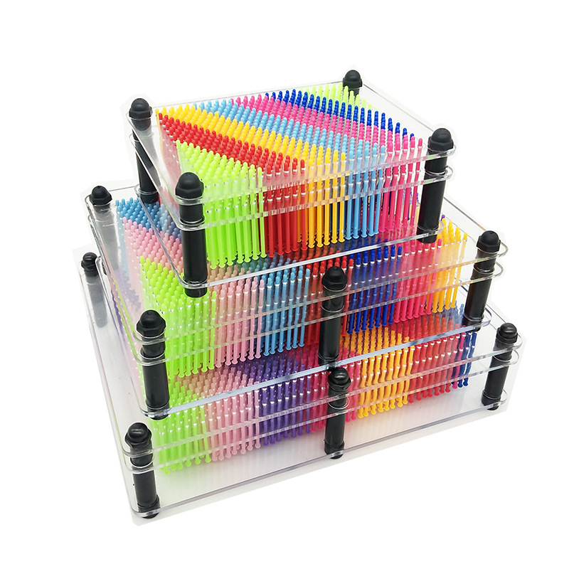 Cross-Border Versatile Needle Painting 3D Stereo Handprint Hand Model Decompression Street Stall Creative Kidsren's Educational Popular Decompression Toy