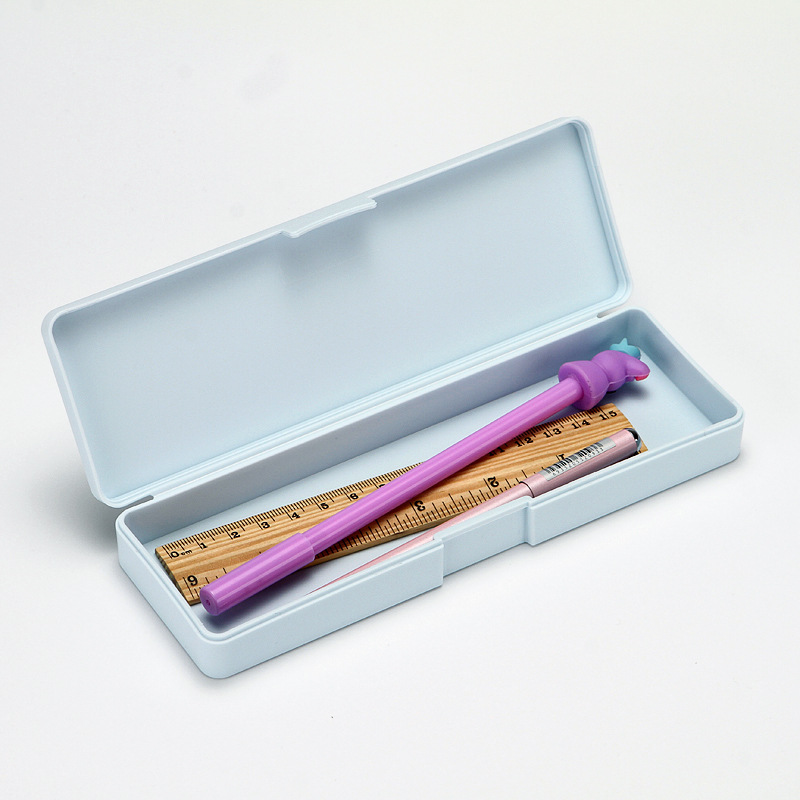 Yiwu Pencil Case Frosted Stain-Resistant Large-Capacity Pencil Case High-End Primary School Student Pencil Case Ins Style Simple Pencil Case