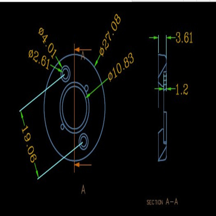 CXA1507 thick COB light source fixed bracket Kerui 1512COB thickness 3. 6MM LED lamp beads plastic
