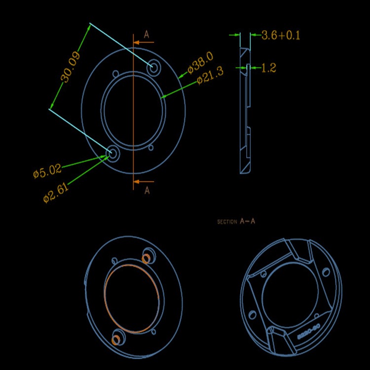 Supply CREE2540 bracket light source fixed bracket PC bracket COB bracket LED lamp bead fixed pressure block