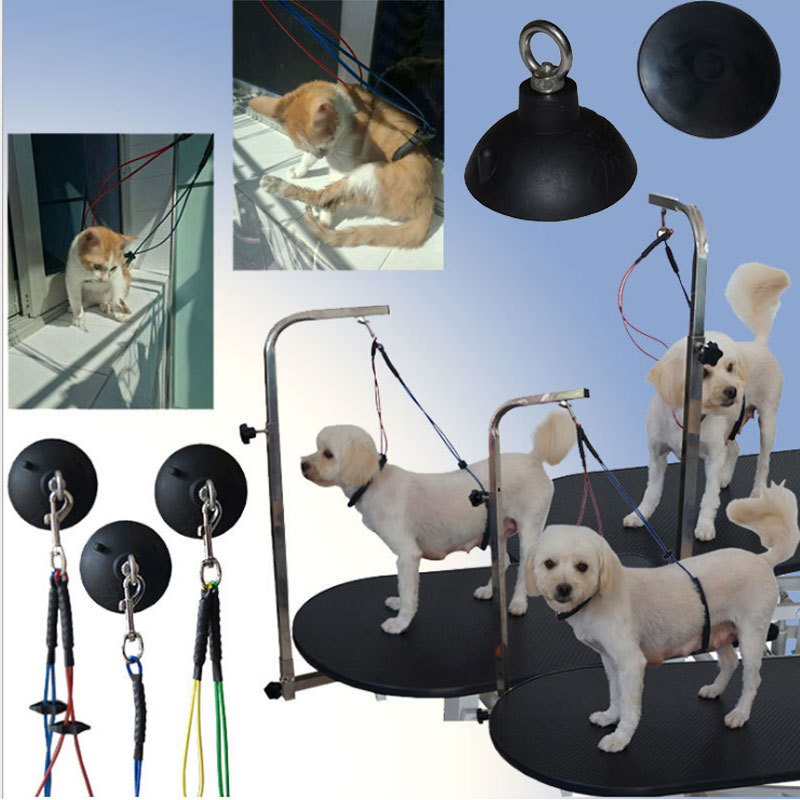 Pet Grooming Table Sling Single-Tied Double-Tied Steel Wire Sling Bite-Resistant Long-Lasting and Easy-To-Use Dog Fixed Rope Traction Suction Cup