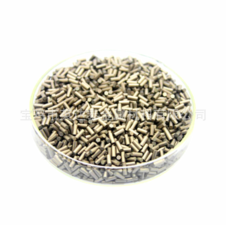 Supply of 99.95% High Purity Titanium Particles for Hot Evaporation Coating 3N5 Titanium Particles Φ3*3 for Titanium Particle Melting