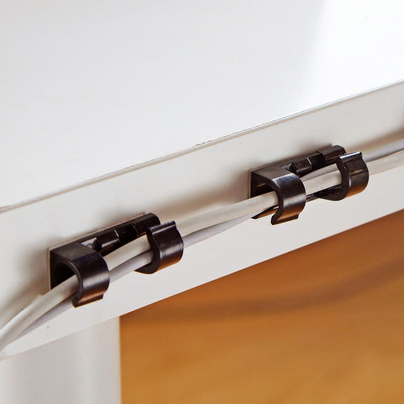 Wire storage wire organizer wire card fixing network cable routing artifact self-adhesive cable buckle nail-free data cable clip