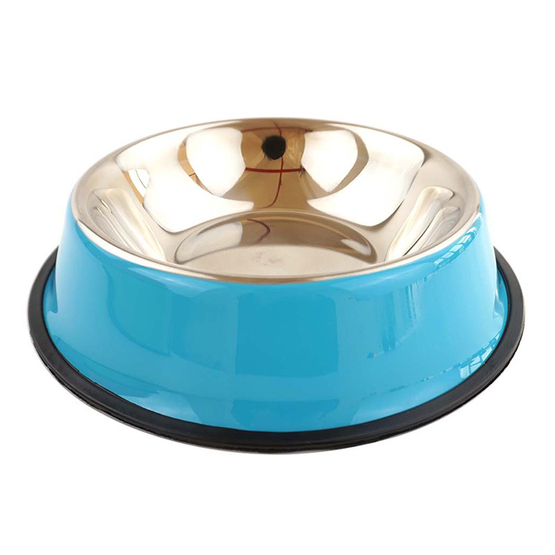 Dropshipping Pet Supplies Stainless Steel Dog Bowl Cat Bowl Non-Slip Large Dog Food Bowl Dog Bowl Stainless Steel Pet Bowl