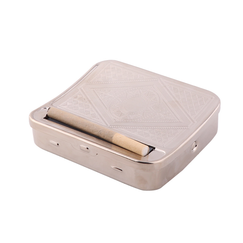 Factory Direct Supply 70Mm/78Mm Metal Cigarette Box Manual Semi-Automatic Adjustable Cigarette Rolling Machine Cigarette Set Wholesale