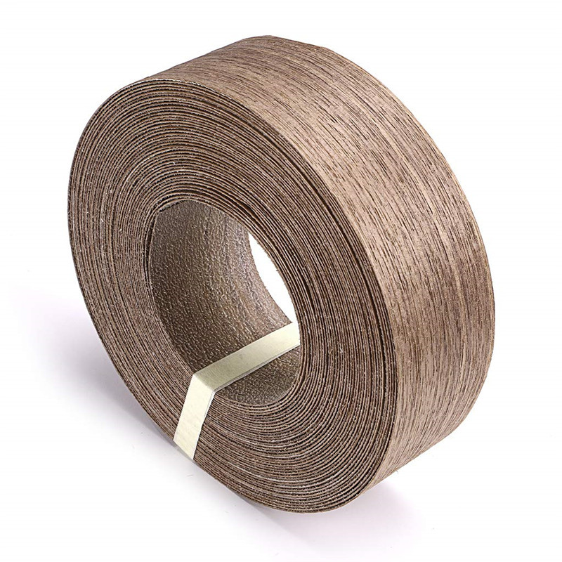 Natural walnut belt adhesive edge strip back Hot Melt Adhesive edge strip preglued edge banding