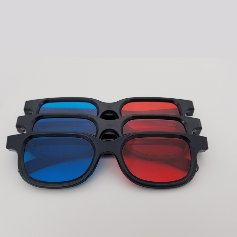 Home play plastic red and blue 3D stereo glasses tablet notebook 3D glasses projector storm video red and blue