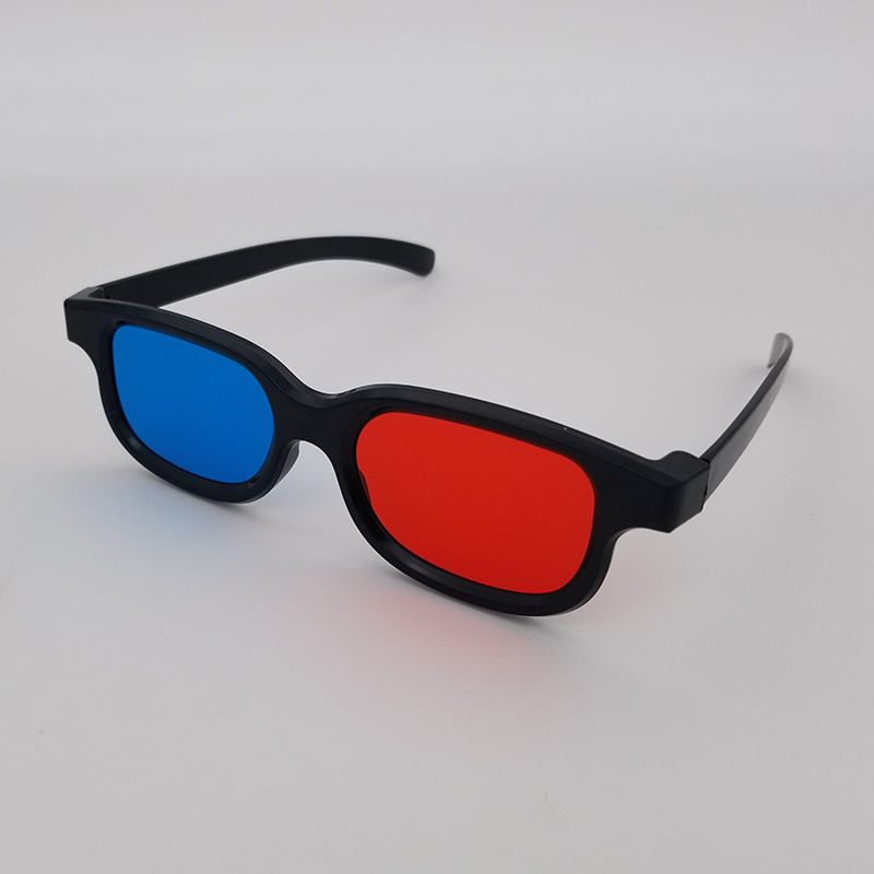 Home play plastic red and blue 3D stereo glasses tablet notebook 3D glasses projector storm video red and blue