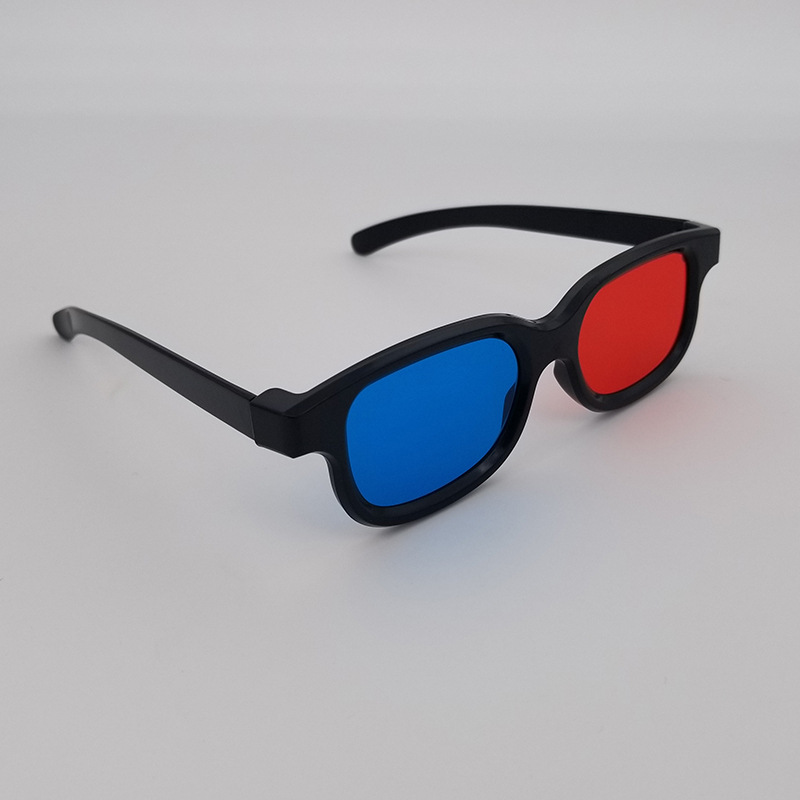 Home play plastic red and blue 3D stereo glasses tablet notebook 3D glasses projector storm video red and blue