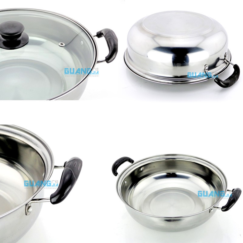 Stainless steel induction cooker hot pot side stove pot multi-purpose pot soup pot gift wholesale factory direct supply