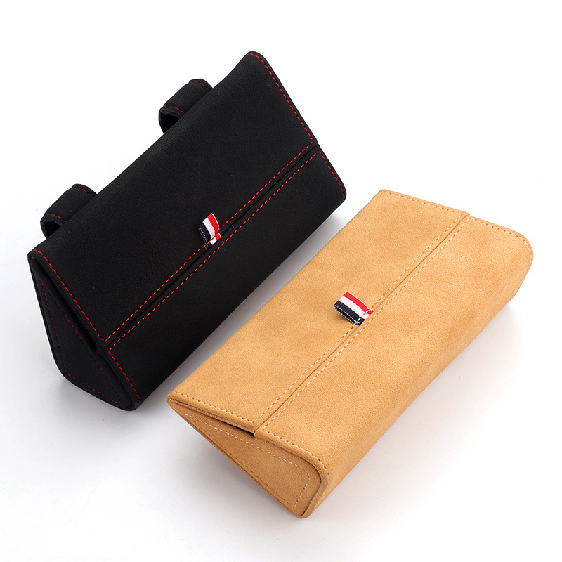 Car glasses box multifunctional car sunglasses storage bracket car glasses box sun visor clip car interior