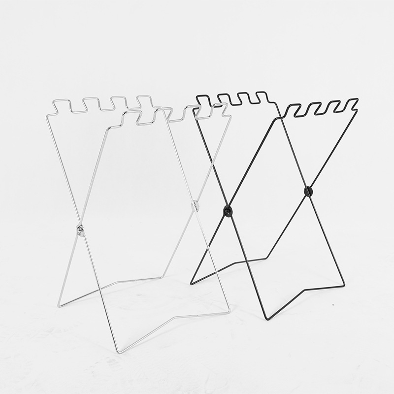 Creative multifunctional garbage bag holder foldable plastic bag storage rack outdoor kitchen bag mini rack