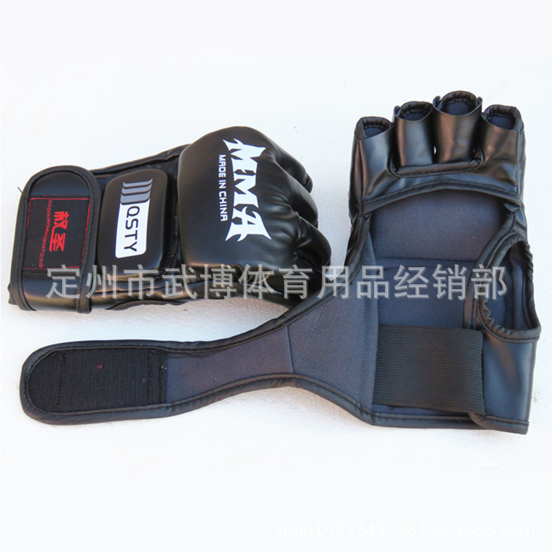 Half finger boxing gloves Sanda fighting UFC boxing gloves adult fighting training MMA boxing gloves wholesale