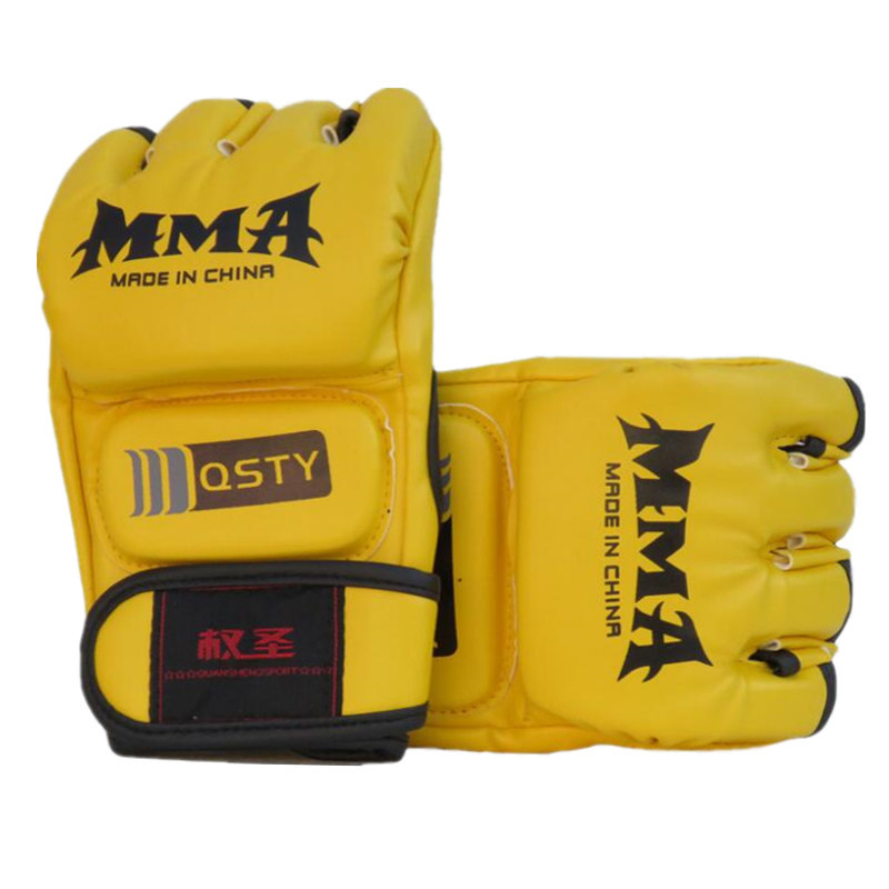 Half finger boxing gloves Sanda fighting UFC boxing gloves adult fighting training MMA boxing gloves wholesale