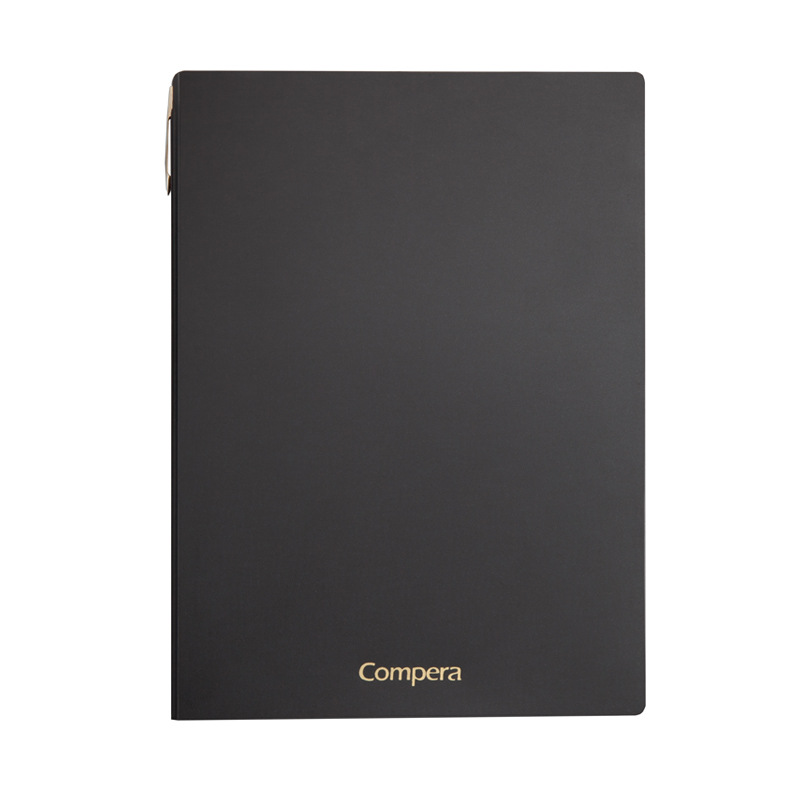 Together Notepad Leather Notebook 25K Thickened Meeting Record Book Business a5 Thick Black Leather Simple Book