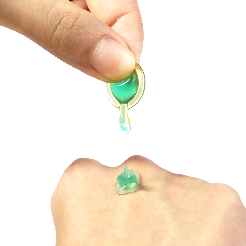 Aloe anthocyanins capsules Q10 coenzyme essence lotion hyaluronic acid repair acne marks small pores remove red blood Silk