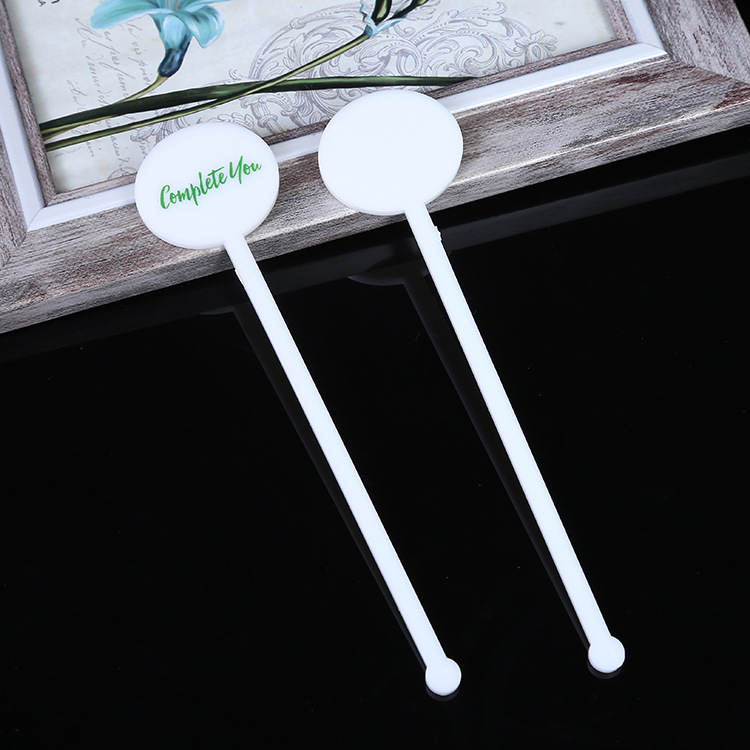 Disposable Plastic Stirring Sticks for Milk Tea, Coffee, Cocktail Sticks, Ktv Bar Mixing Sticks, Experimental Debugging Sticks, Printable