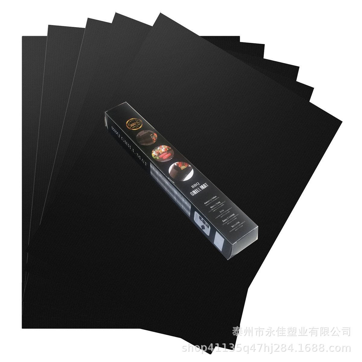 Factory direct supply high temperature thick grill mat non-stick Teflon grill mat bbq grill mat grillmat grill mat