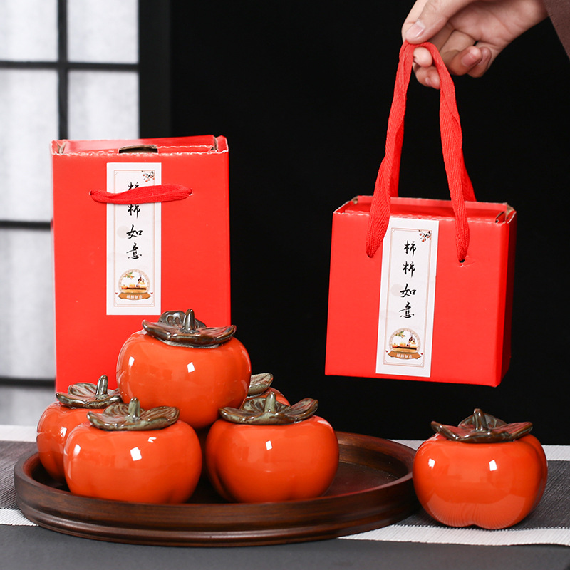 Глиняный чайник для хурмы, коробка для конфет хурмы, чайник с герметичной крышкой, маленький размер, логотип