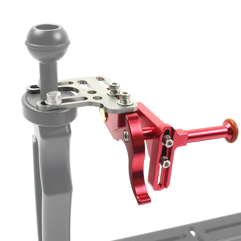 Diving camera bracket shutter extension lever diving shell trigger waterproof shell grip shutter button connecting rod