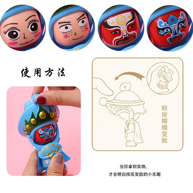 Fun Face-Changing Doll, Manual Rotating Expression Switching Boys and Girls Birthday Gifts and Toys Wholesale