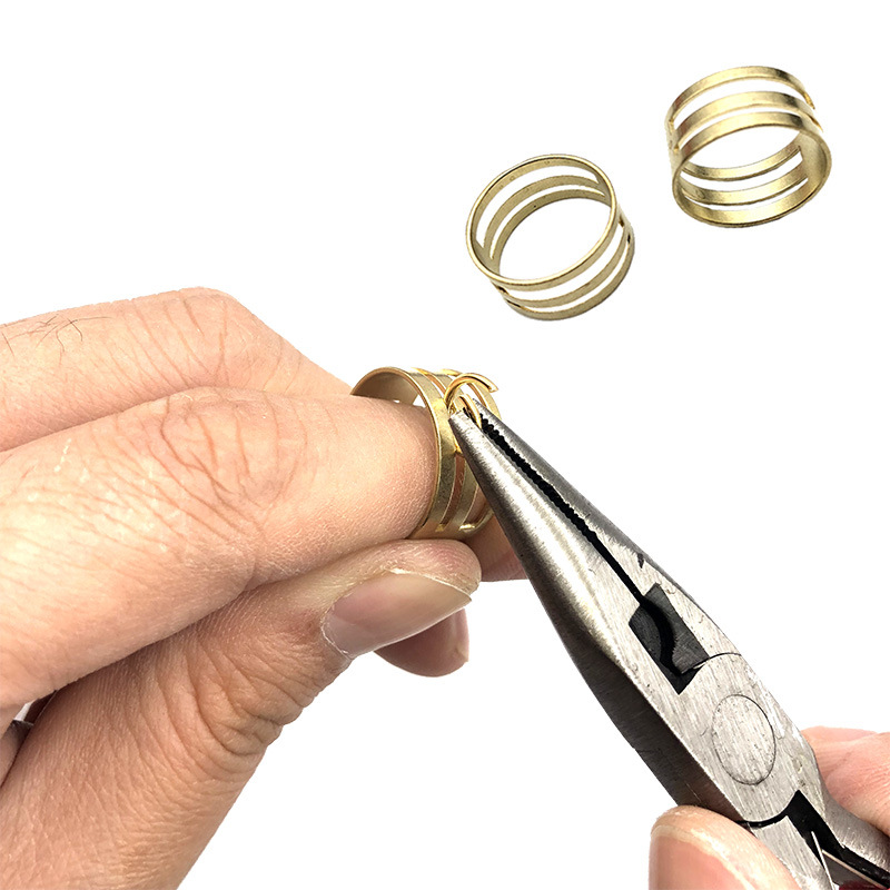 Wholesale pure copper hand ring DIY jewelry tools open ring opener Ring Ring