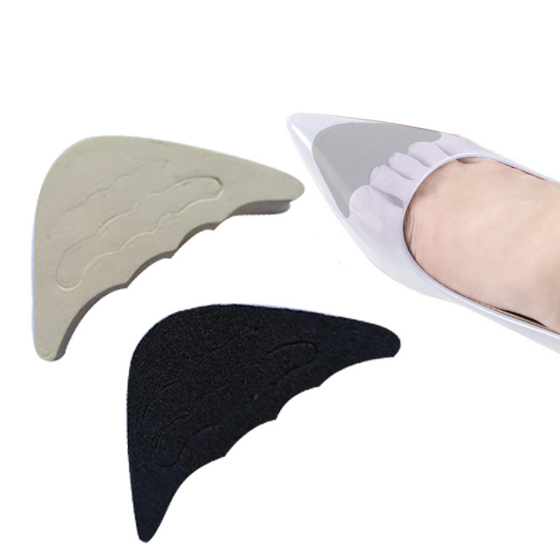 Sponge toe plug sweat absorbent adjustable size shoes big long toe anti-wear foot forward half size pad