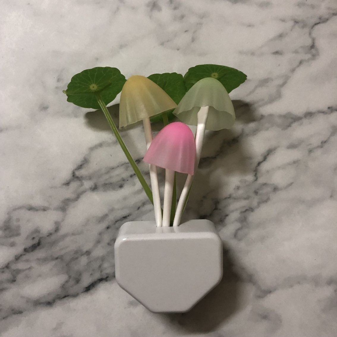 Wholesale Induction Mushroom Lamp Lotus Leaf Lamp Aquatic Light Control Night Light Triangular Lotus Leaf Creative Gift Led Lamp