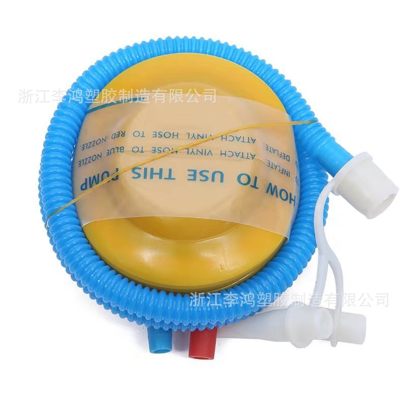 4 inch new material foot pump yoga ball pedal pump portable mini swimming ring inflatable cylinder