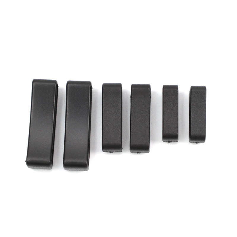 Source manufacturer plastic webbing square buckle 15mm-25mm curved pet collar accessories Lip Buckle