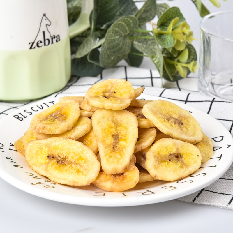 Dried banana 500g crispy banana dried chips Philippine dried banana slices imported dried fruit bulk affordable pack