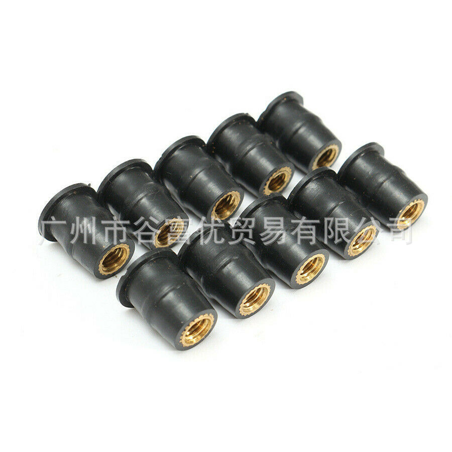 Motorcycle Modified Windshield Brass Rubber Nut Kayak Expansion Rubber Well Nut Rivet Fastener