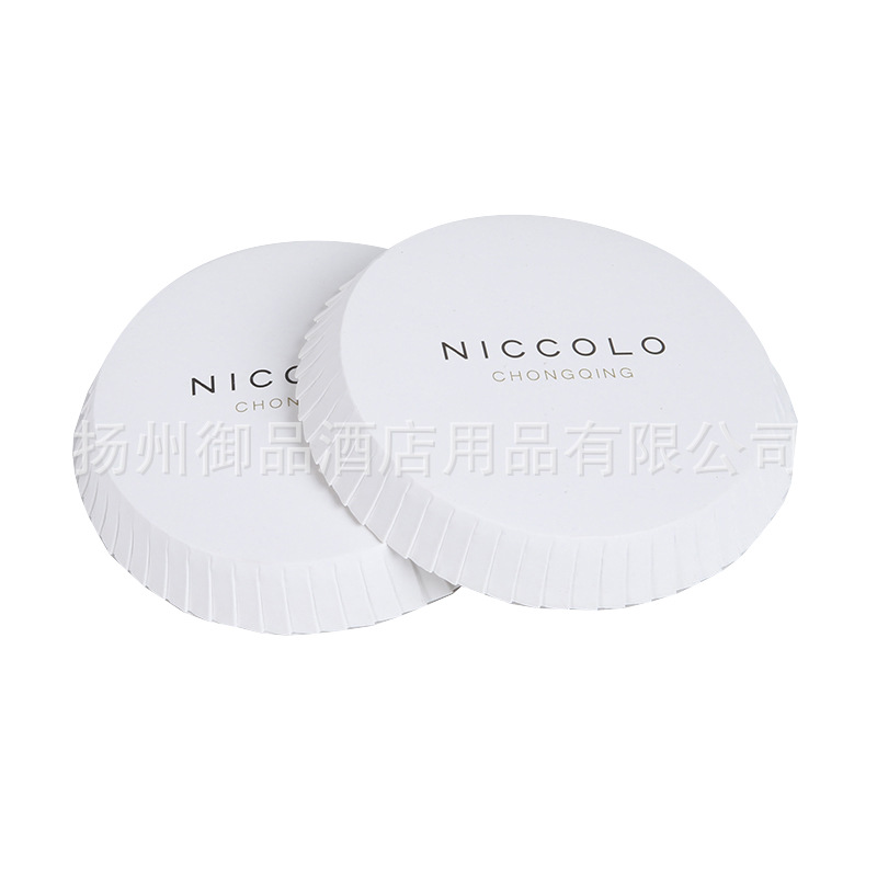 Customized disposable paper cup lid advertising gift cup lid Hotel Hotel Club paper cup lid foreign trade printed logo