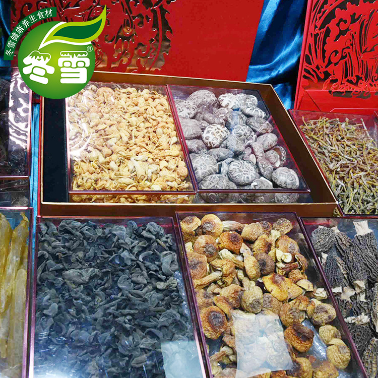 [New Year's Goods] Dragon and Phoenix Spell DIY Combination Morel Abalone Ganoderma lucidum cod gum yellow gum Agaricus blazei Murill