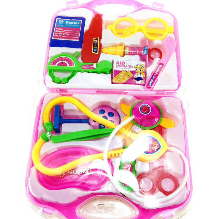 Children's Medical equipment 778 simulation little doctor play house portable medical equipment box stethoscope injection suit toys wholesale