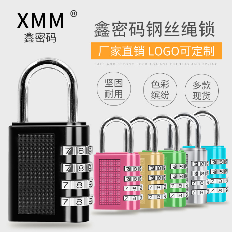 Xin password in stock zinc alloy digital password lock padlock luggage gym anti-theft lock mechanical cabinet lock