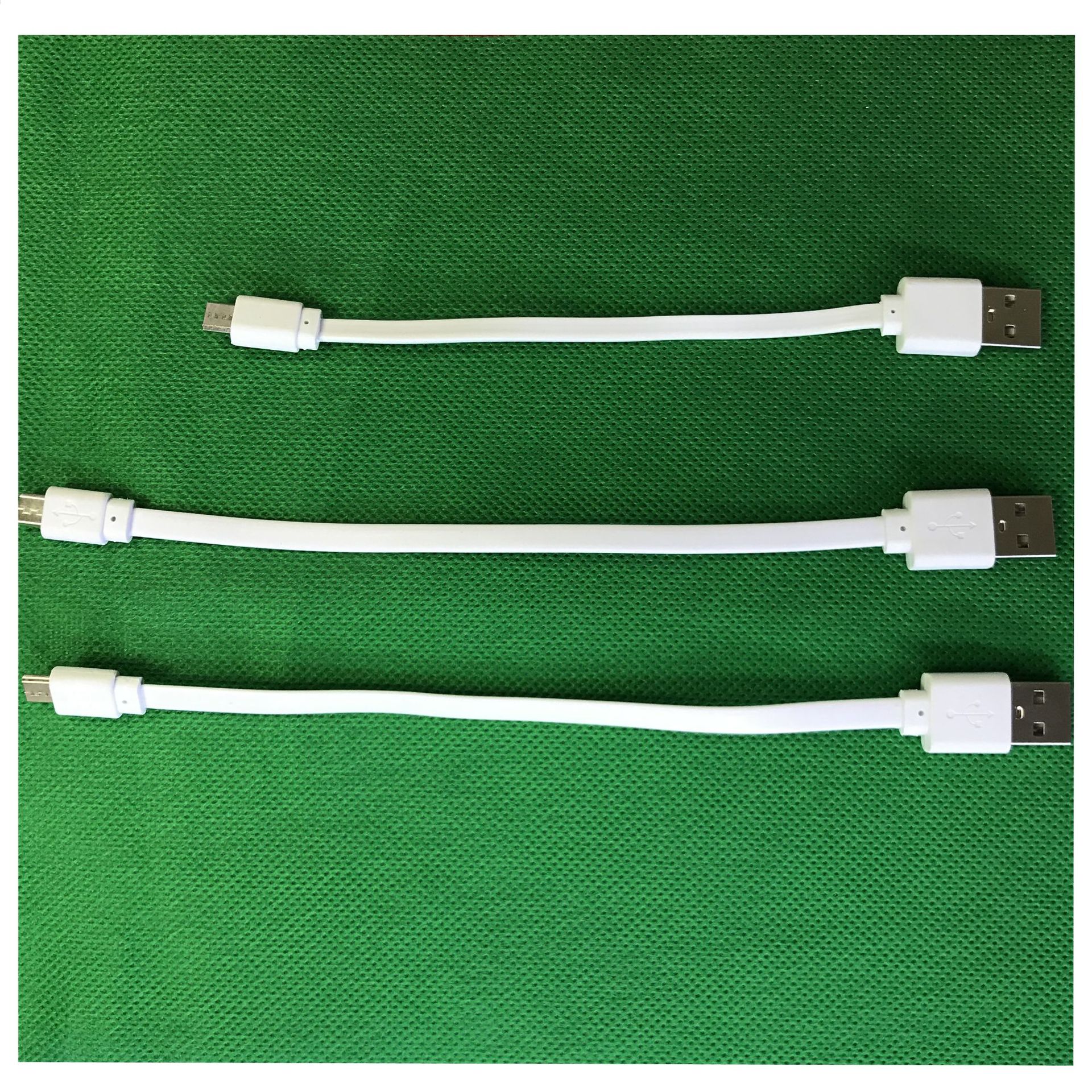Noodle line micro usb Android charging Line 2A line v8 flat line short line environmental protection line with machine line 20cm2A