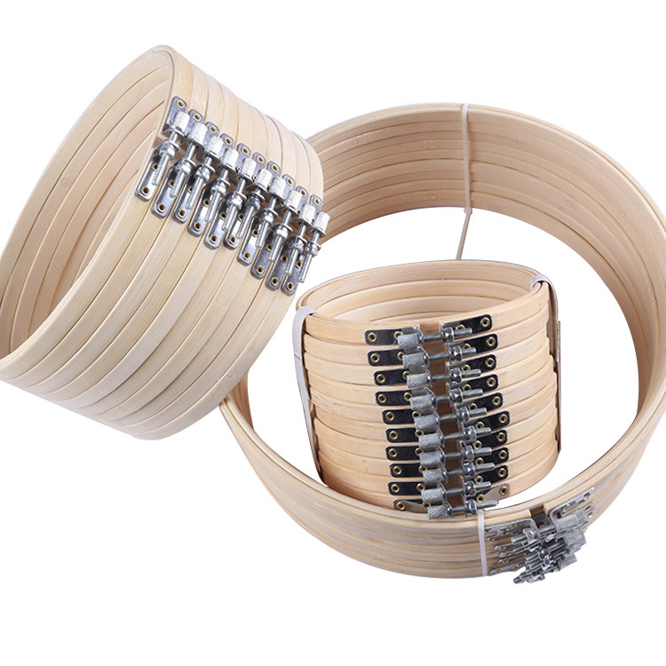 New Embroider Bamboo Embroider Stretcher Kit Handmade DIY Cross Stitch Ribbon Embroider Embroider Hoop Embroider Support Auxiliary Tool