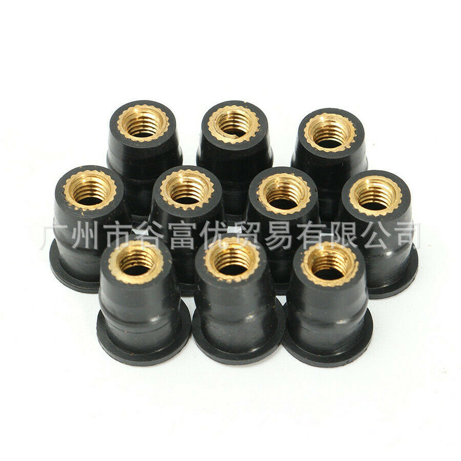 Модифицированная резинка для лобового стекла мотоцикла Латунная гайка Каяк Расширительная резинка Заклепка крепежа